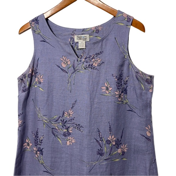 Collection & Co Womens Vintage Linen Floral Dress and Jacket Set - Picture 6 of 10